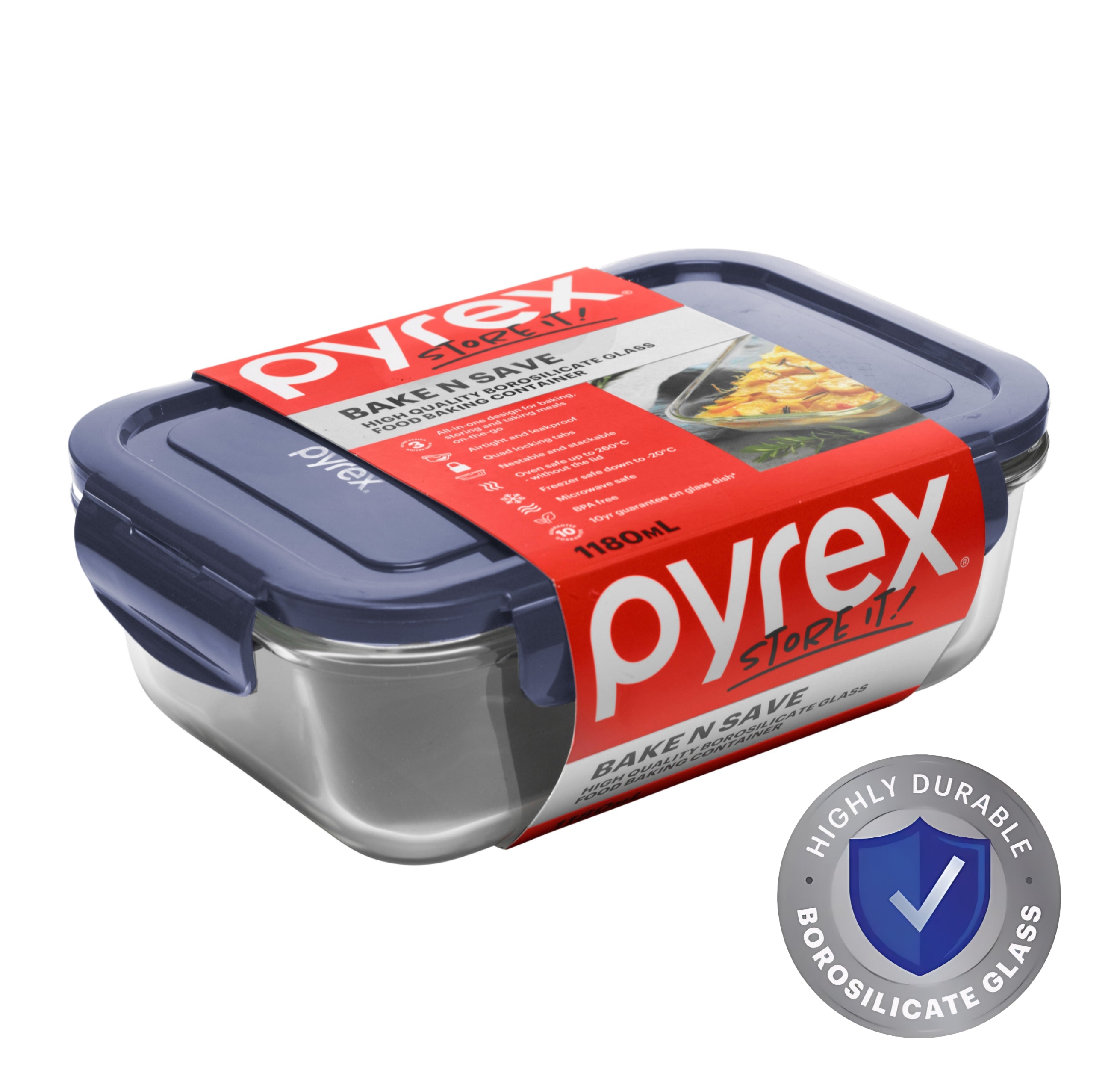 Pyrex® Bake N Save Storage 1.18L