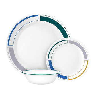 Corelle® Color Block 12 Piece Dinner Set