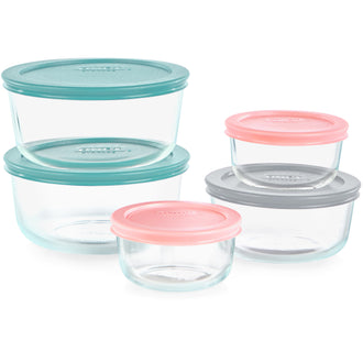 Pyrex® Storage 10 Piece Round Set-Coloured