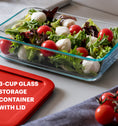 Pyrex® Storage Red 3 Cup Rectangle