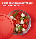 Pyrex® Storage Red 4 Cup Round