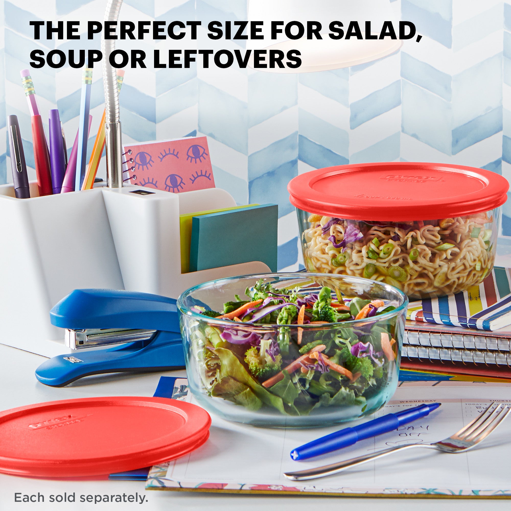 Pyrex® Storage Red 4 Cup Round