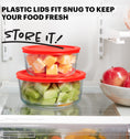 Pyrex® Storage Red 7 Cup Round