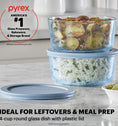 Pyrex® Colors Simply Store Storage 4 Cup-Blue
