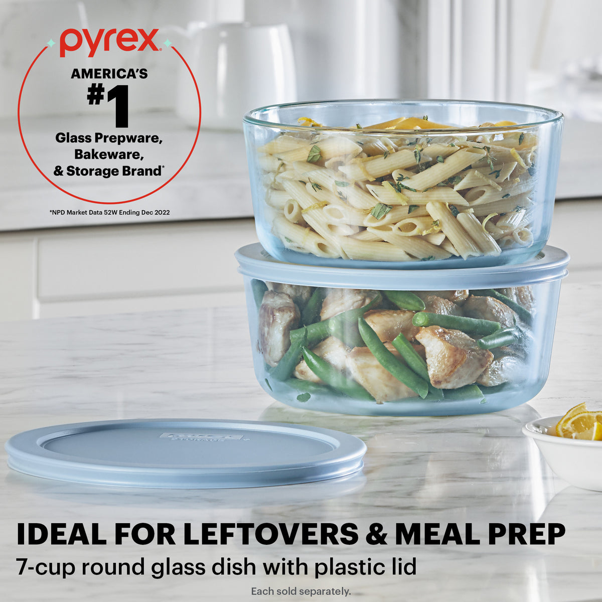 Pyrex® Colors Simply Store Storage 7 Cup-Blue