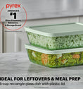 Pyrex® Colors Simply Store Storage 6 Cup-Green