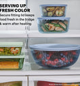 Pyrex® Colours Storage Sculptured 6 Piece Bowl Set (Yellow/Green/Blue)