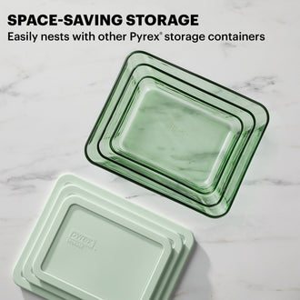 CLEARANCE Pyrex® Color Simply Store Green 6 Piece Set (3 Cup|6 Cup|11 Cup)
