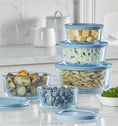 PROMO Pyrex® Colours Storage 10 Piece Set Blue
