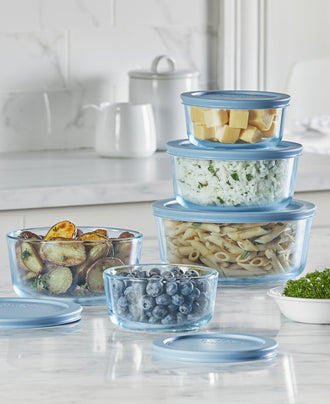 PROMO Pyrex® Colours Storage 10 Piece Set Blue