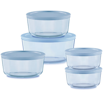 PROMO Pyrex® Colours Storage 10 Piece Set Blue