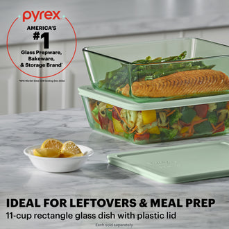 CLEARANCE Pyrex® Colours Storage Green 11 Cup Rectangle – Global