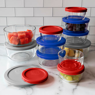 Pyrex® Simply Store 22 Piece Round Set-Coloured