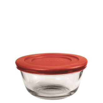 Anchor Hocking® Mixing Bowl w/Cherry Lid 1.4L