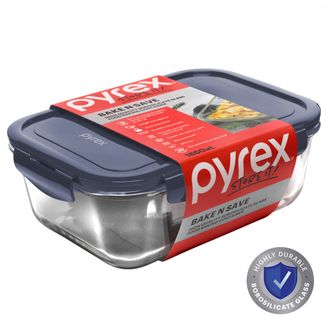 Pyrex Bake N Save Glass Food Baking Container 1.86L
