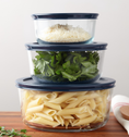 Pyrex® Simply Store Storage 3 Piece Set (2, 4, 7 Cup-Navy Blue)
