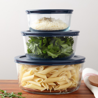 Pyrex® Simply Store Storage 3 Piece Set (2, 4, 7 Cup-Navy Blue)