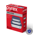 Pyrex® Simply Store Storage 3 Piece Set (3, 6, 11 Cup-Navy Blue)
