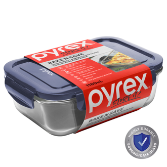 Pyrex Bake N Save Glass Food Baking Container 1.18L