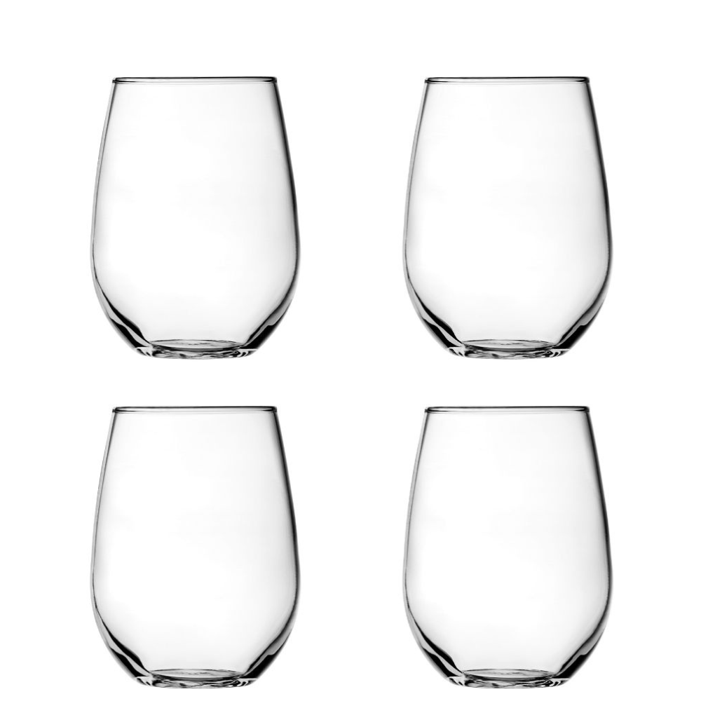 Anchor Hocking® Vienna Stemless White Wine-4 Pack (443mL)