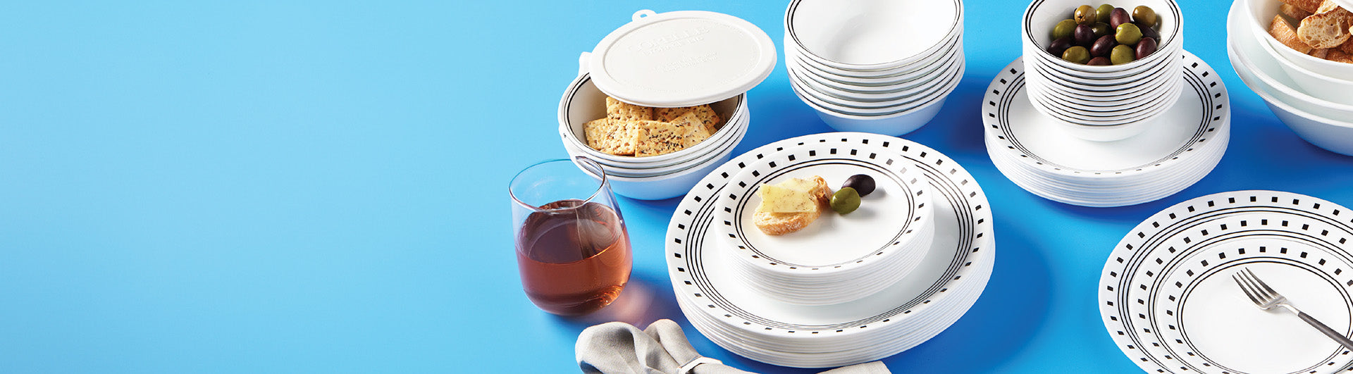 City Block | Corelle Dinnerware Pattern – Global Kitchen Brands ...