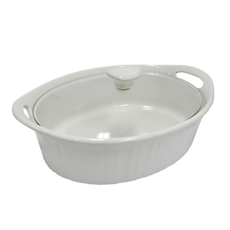 Corningware® French White 2.35L Oval Covered Casserole