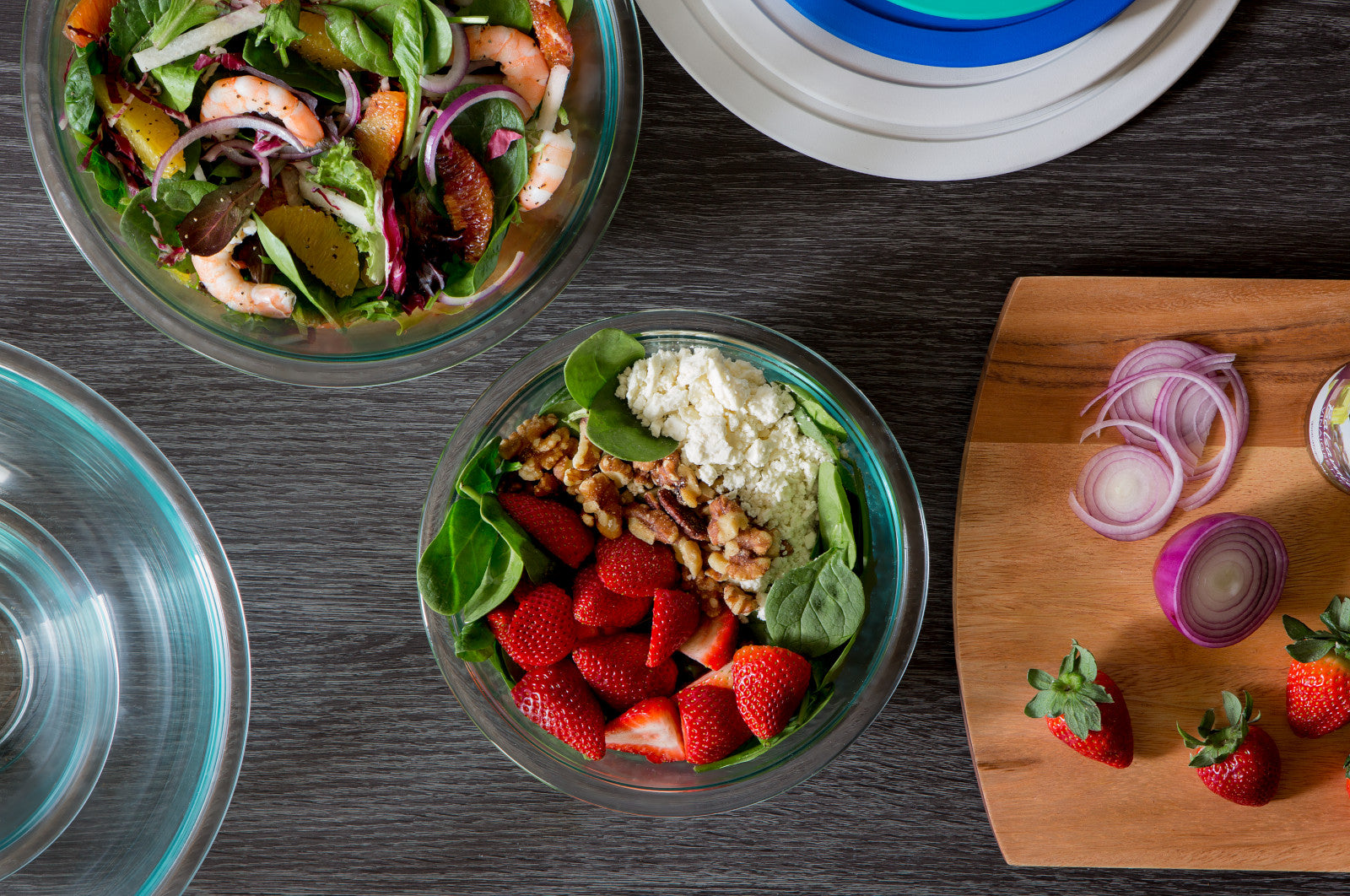 Pyrex® Smart Essentials 4 Piece Coloured Bowl Set