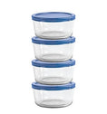 Anchor Hocking® Snugfit Storage 8 Piece Set w/Blueberry Lids