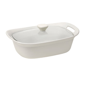 Corningware®  Etch White 2.35L Oval Covered Casserole