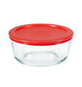 Pyrex® Storage Red 4 Cup Round