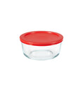 Pyrex® Storage Red 1 Cup Round