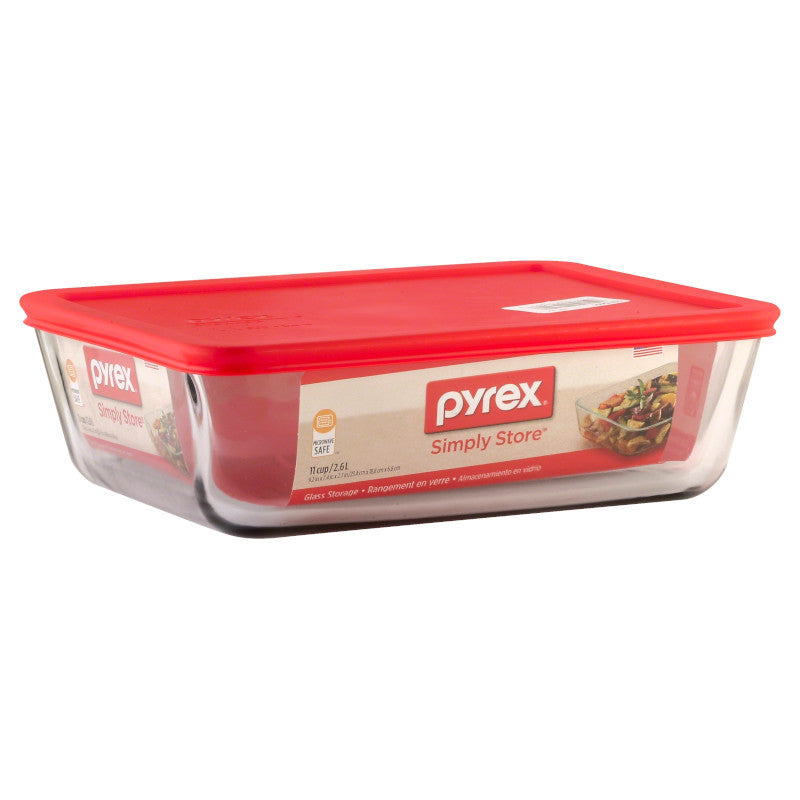 Pyrex® Storage Red 11 Cup Rectangle