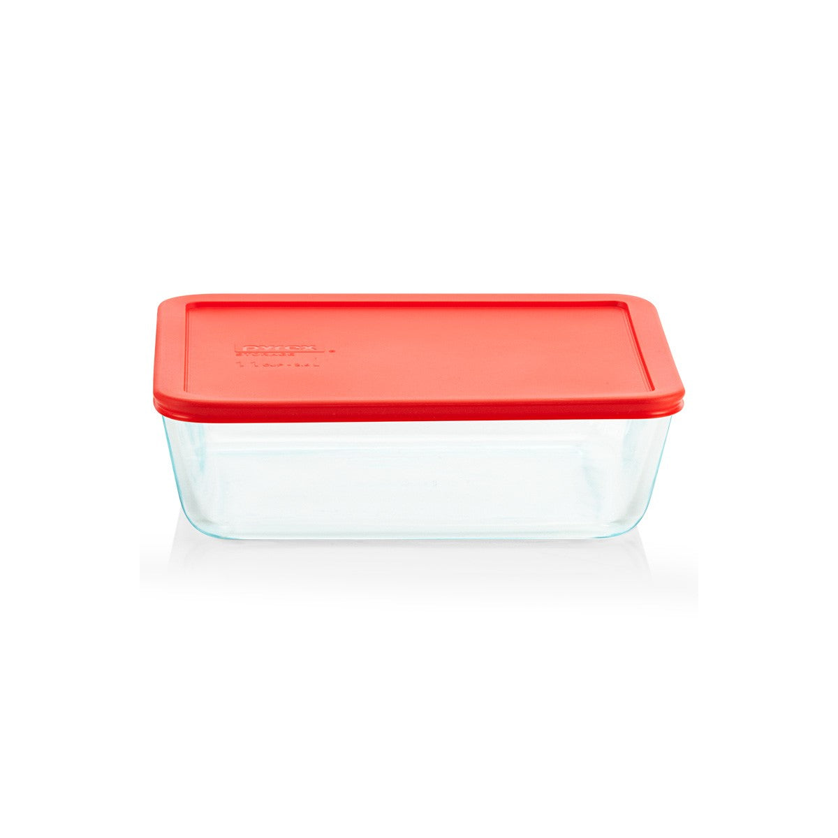 Pyrex® Storage Red 3 Cup Rectangle