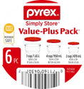 Pyrex® Storage Red 6 Piece Set