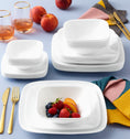 Corelle® Square Pure White 12 Piece Dinner Set
