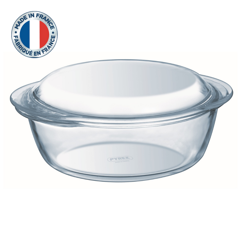 Pyrex Sizes Circular 1112946 Pyrex Essentials 3L Round Glass Casserole – Global Kitchen ...
