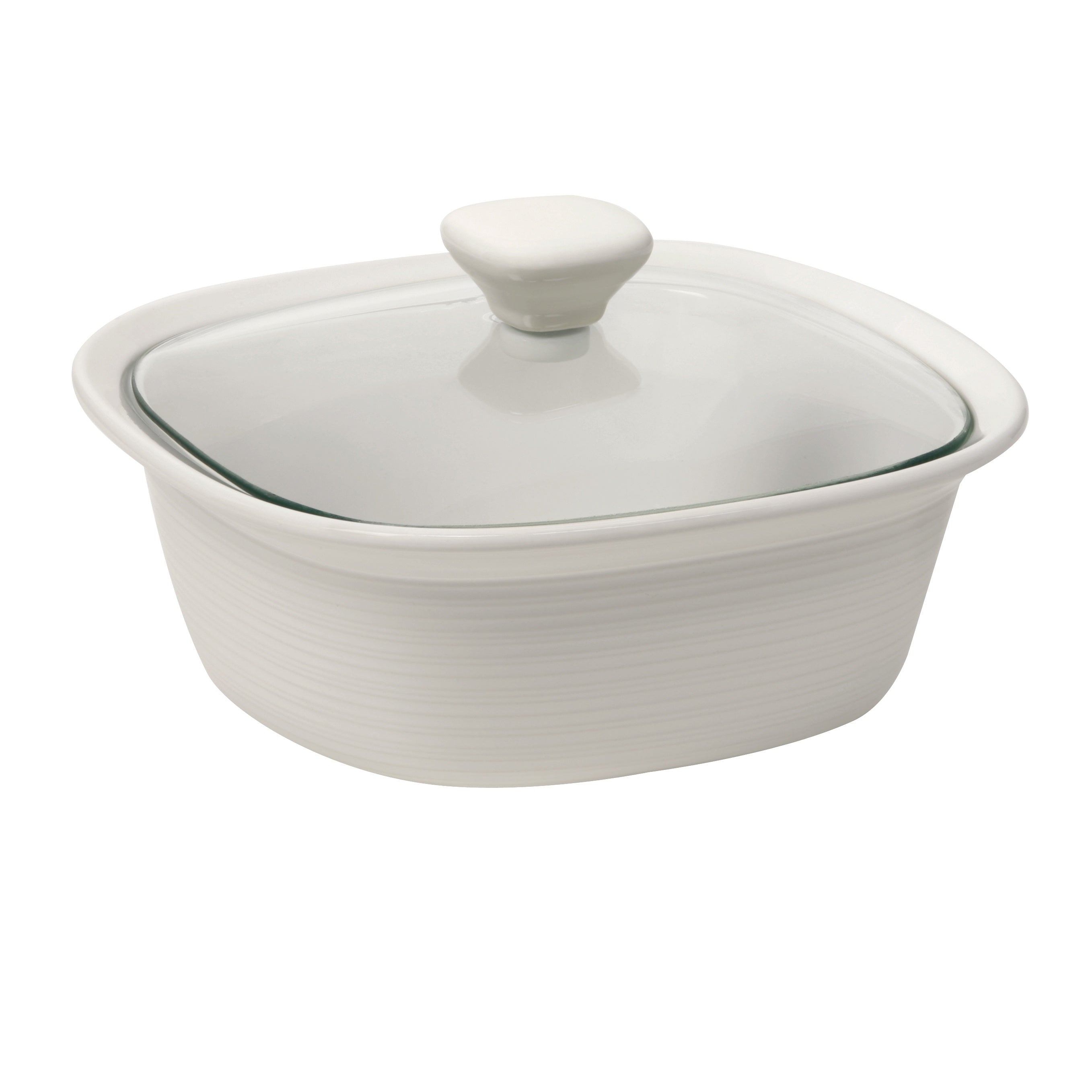 Corningware® Etch White 1.4L Oval Covered Casserole