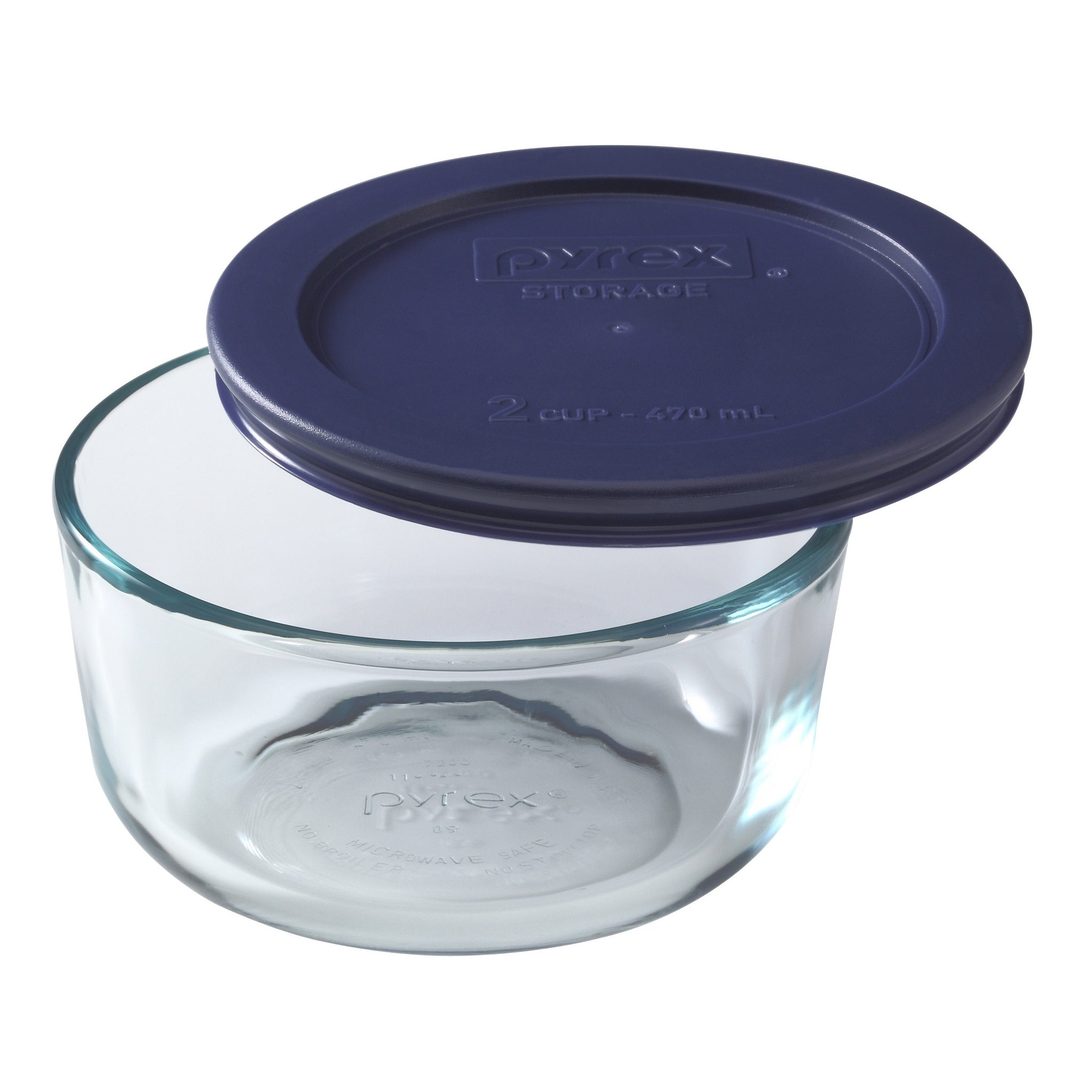 Pyrex® Simply Store Blue Round 2 Cup