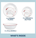 Corelle® Splendor 12 Piece Dinner Set