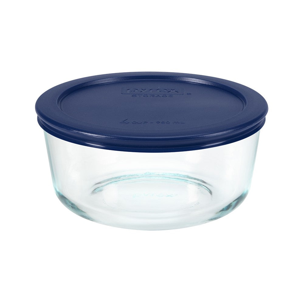 Pyrex Simply Storage Blue Lid 4 Cup Round – Global Kitchen Brands ...