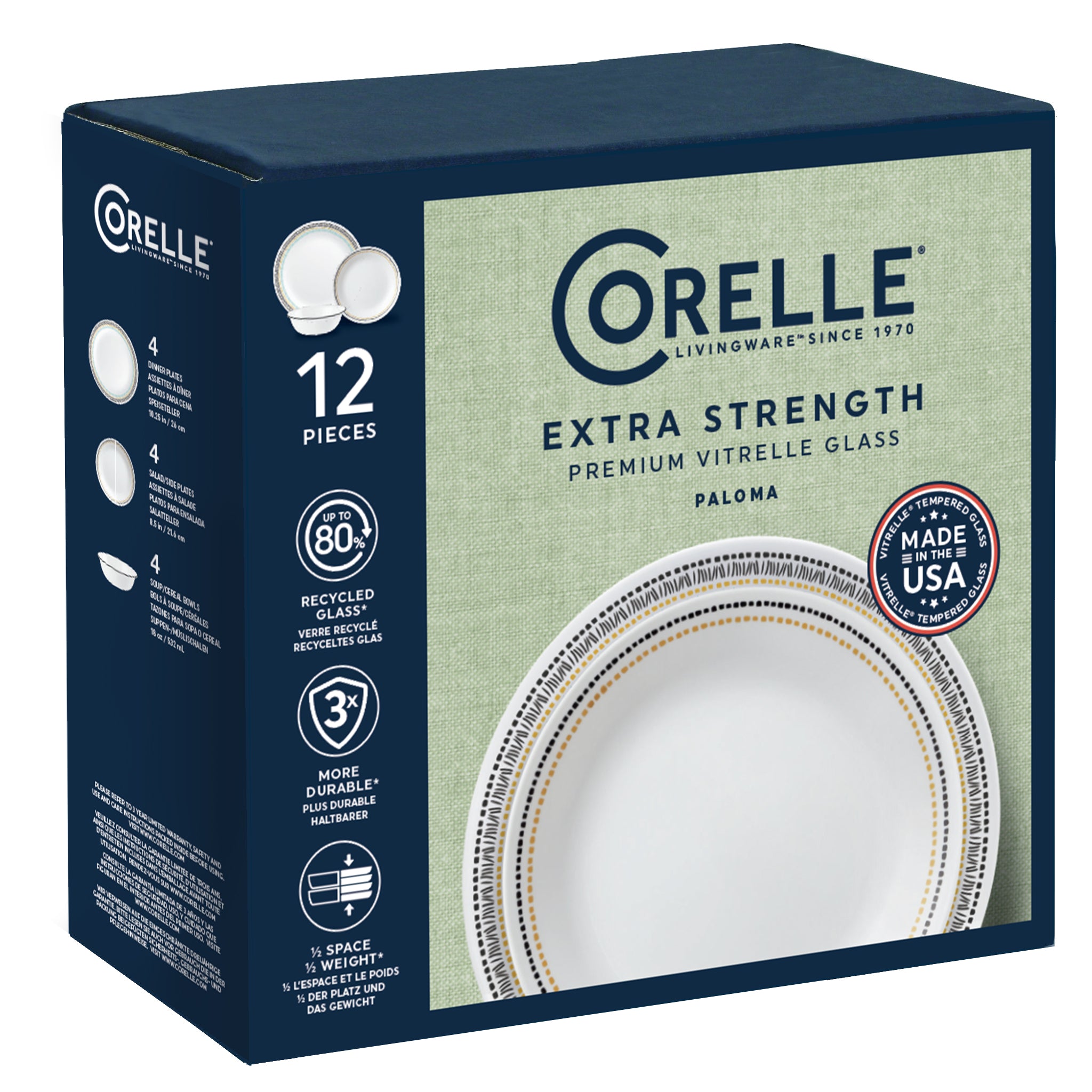 CLEARANCE Corelle® Paloma 12 Piece Dinner Set