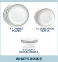 CLEARANCE Corelle® Paloma 12 Piece Dinner Set