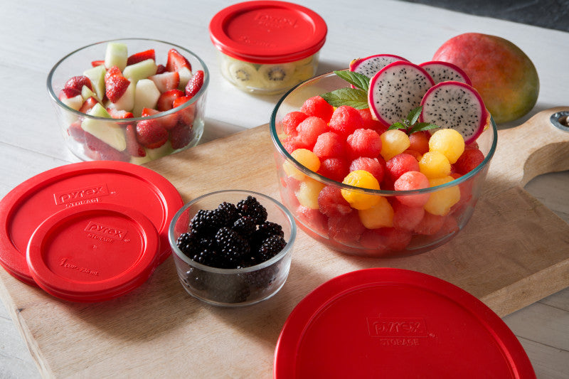 Pyrex® Storage Red 1 Cup Round